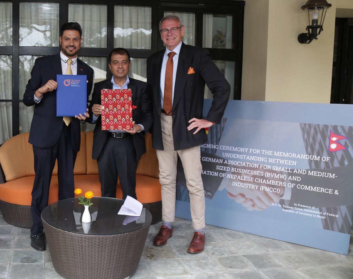 जर्मन कम्पनीहरुले नेपालमा लगानी गर्ने, नेपाल उद्योग बाणिज्य महासंघले सहकार्य गर्ने
